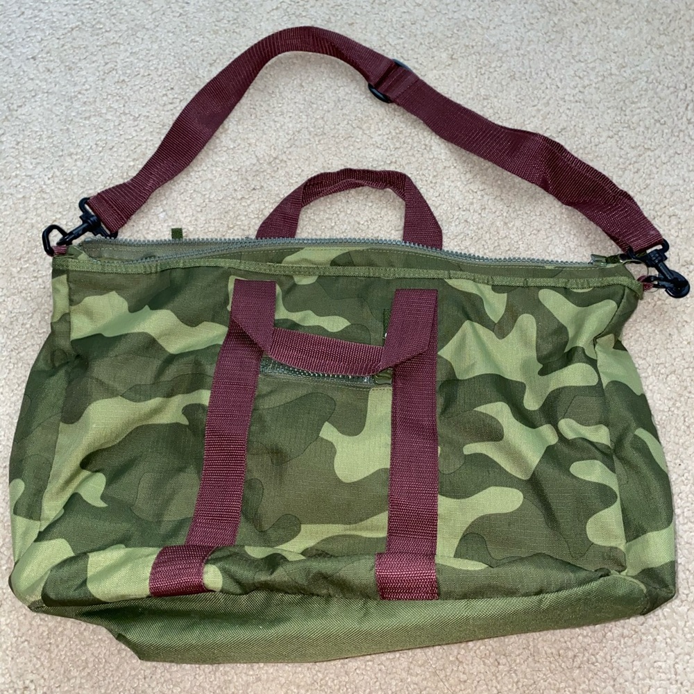 Camo duffle bag